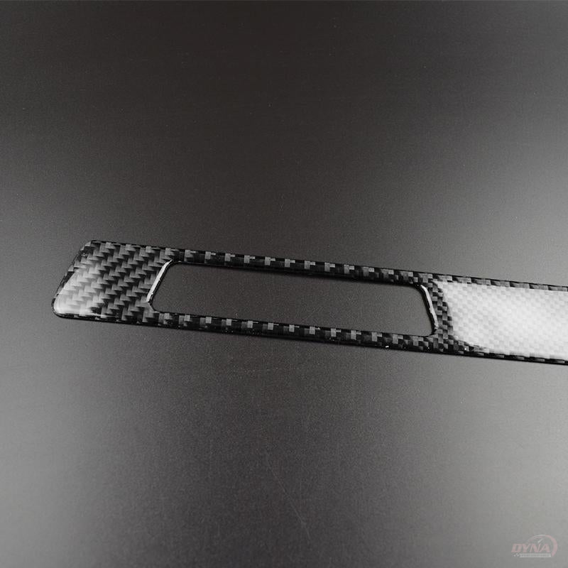 DynaCarbon™️ Carbon Fiber Cup Holder Panel Trim Overlay for BMW E90 E92 E93 3 Series