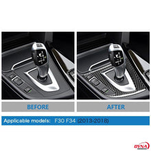 DynaCarbon™️ LHD Gearshift Panel Trim Overlay for BMW F30 F32 F34 3 Series