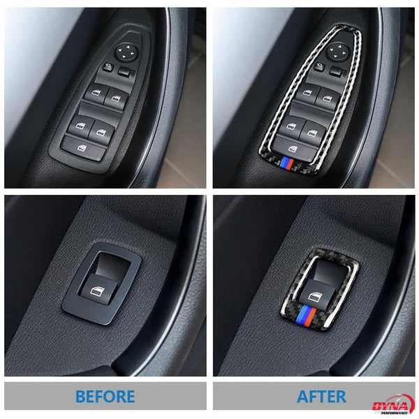 DynaCarbon™️ Carbon Fiber Armrest Panel Trim Overlay for BMW F48 X1