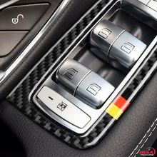 DynaCarbon™️ Full set Carbon Fiber LHD Window Trim Overlay for Mercedes Benz W205 C Class GLC Class