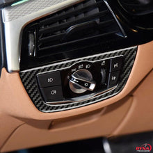 DynaCarbon™️ Carbon Fiber Headlight Switch Trim for BMW 5 Series G30 528i 530i 540i