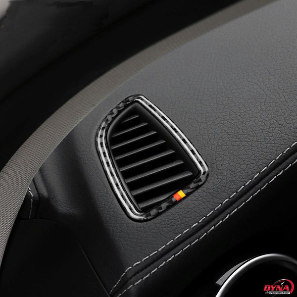 DynaCarbon™️ Carbon Fiber Air Conditioning Outlet Trim Overlay for Mercedes Benz C Class W205 C180 C200 C300 GLC