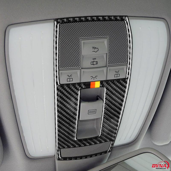 DynaCarbon™️ Carbon Fiber Light Panel Cover Trim Overlay for Mercedes Benz C Class W204 E Class W212