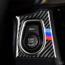 DynaCarbon™️ Carbon Fiber Start/Stop Engine Button Frame Trim Overlay for BMW F30 F32 320i F34 GT 3 Series 4 Series