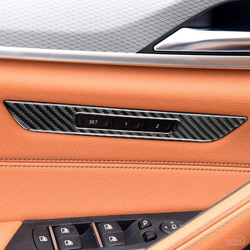 DynaCarbon™️ Carbon Fiber Front Seat Adjustment Frame Overlay for BMW G30