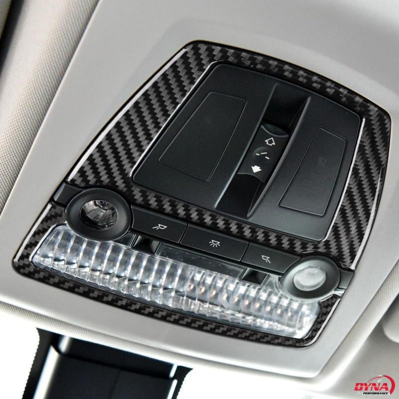 DynaCarbon™️ Carbon Fiber Light Dome Trim Overlay or BMW 5 Series F10 F18 5GT F07 X3 F25 X4 F26