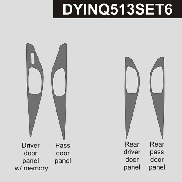 DynaCarbon™ 4 pcs Door Handle Frame Trim for Infiniti Q50/Q60 2013-2022