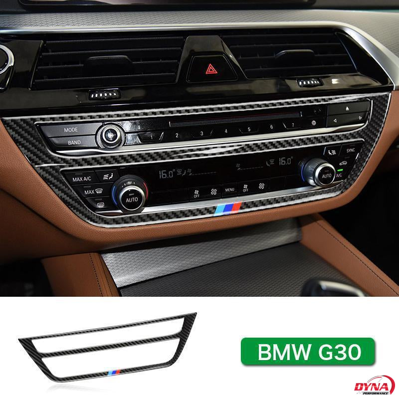 DynaCarbon™️ Carbon Fiber Center Console Frame Trim Overlay for BMW 5 Series G30