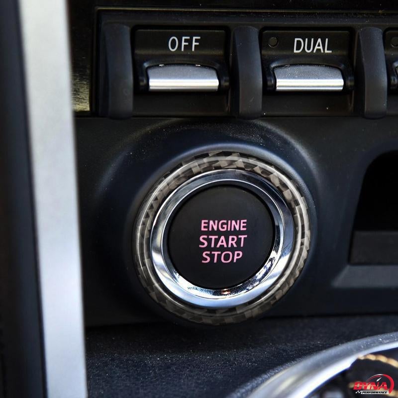 DynaCarbon™️ Carbon Fiber Engine Start/Stop Button Trim Ring for Subaru BRZ 2013-2016