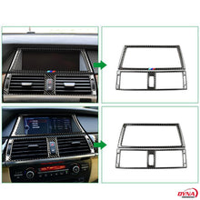 DynaCarbon™️ Carbon Fiber Navigation Screen Frame Trim Overlay for BMW E70 X5 E71 X6