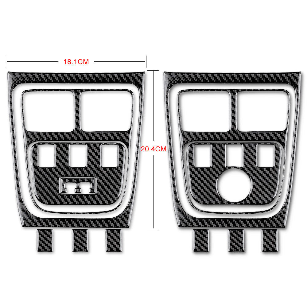 DynaCarbon™️ Carbon Fiber Rear Center Air Outlet Trim for Dodge Charger 2015-2023