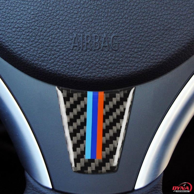 DynaCarbon™️ Carbon Fiber Steering Wheel Trim Overlay for BMW E90 E92 3 Series