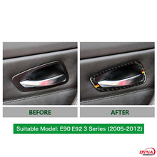 DynaCarbon™️ Carbon Fiber 4PCS Full Set Door Handle Frame Trim Overlay for BMW E90 E92 3 Series