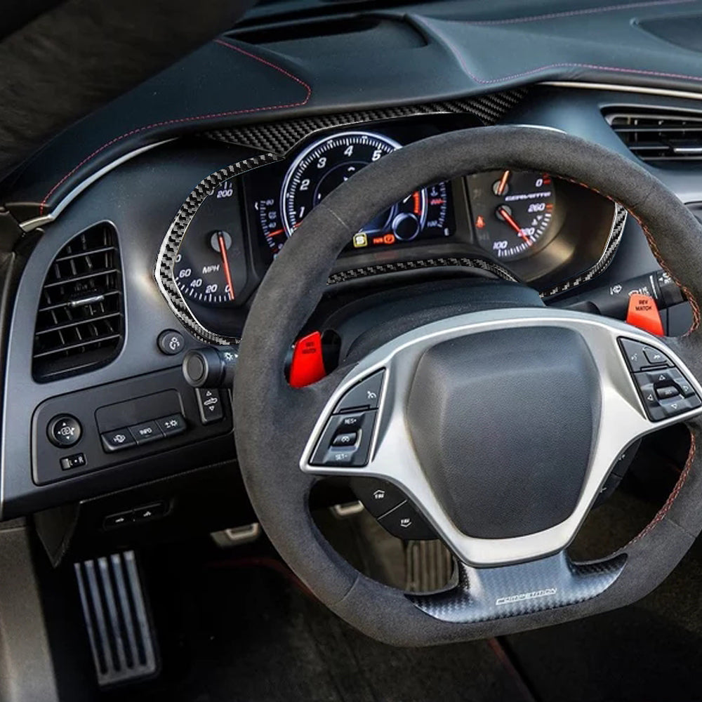 DynaCarbon™️ Carbon Fiber Speedometer Surround Trim for Chevrolet Corvette 2014-2019