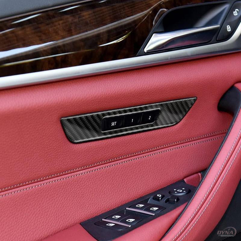 DynaCarbon™️ Carbon Fiber Front Seat Adjustment Frame Overlay for BMW G30