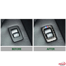 DynaCarbon™️ Carbon Fiber Full Set Window Control Frame Trim Overlay LHD for BMW E70 X5 E71 X6