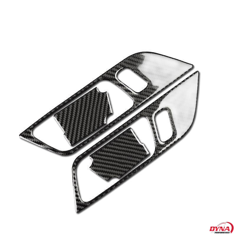DynaCarbon™️ Carbon Fiber Door Handle Trim Kit for Ford Mustang 2015-2023
