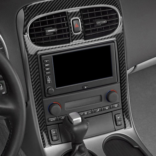 DynaCarbon™ Carbon Fiber Center Air Vent Frame Panel Trim for Corvette C6 2005-2007