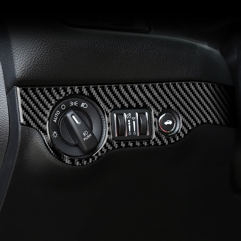 DynaCarbon™️ Carbon Fiber Co-pilot Storage Box Frame Trim for Dodge Charger 2015-2023