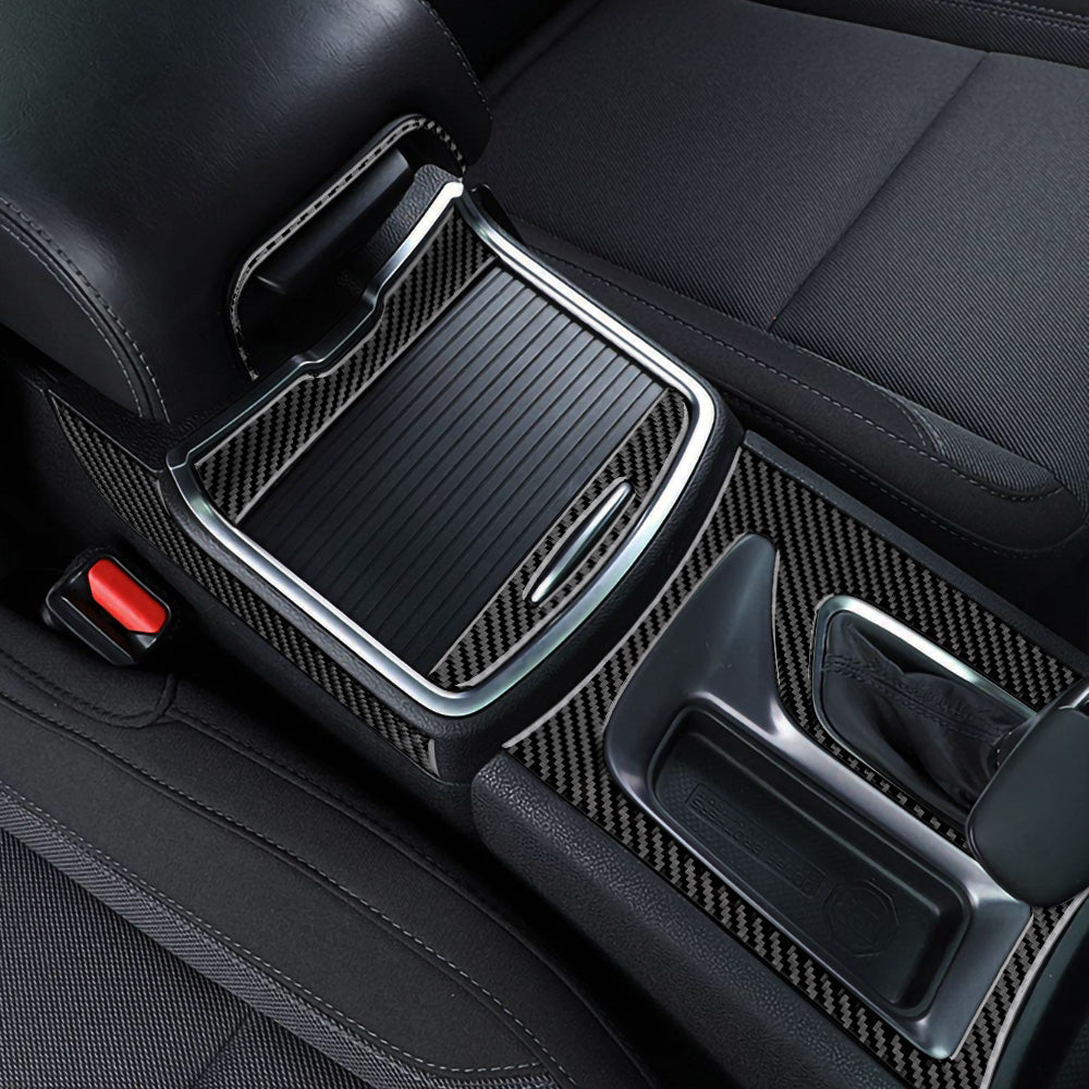 DynaCarbon™️ Carbon Fiber 7 PCS Front/Rear Center Panel Set for Dodge Charger 2015-2023