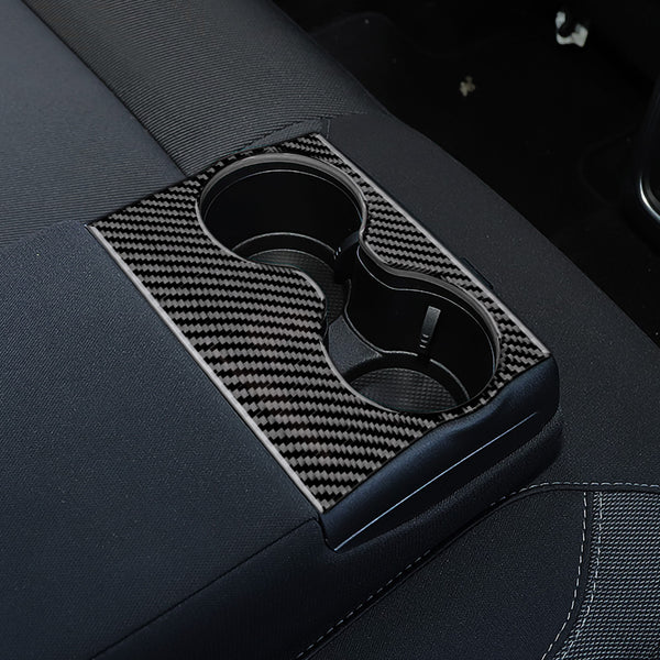 DynaCarbon™️ Carbon Fiber Rear Center Armrest Trim for Dodge Charger 2015-2022