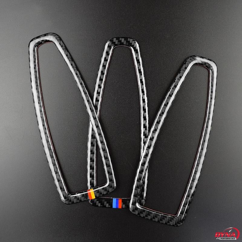 DynaCarbon™️ Carbon Fiber Full Set Window Control Frame Trim Overlay for BMW F20 F21 F22 F30 F34