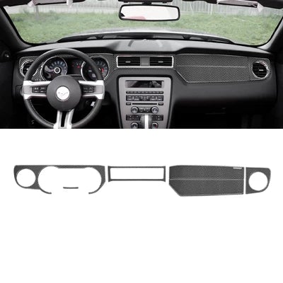 DynaCarbon™ 6 PCS Full Dashboard Trim For Ford Mustang 2010-2014