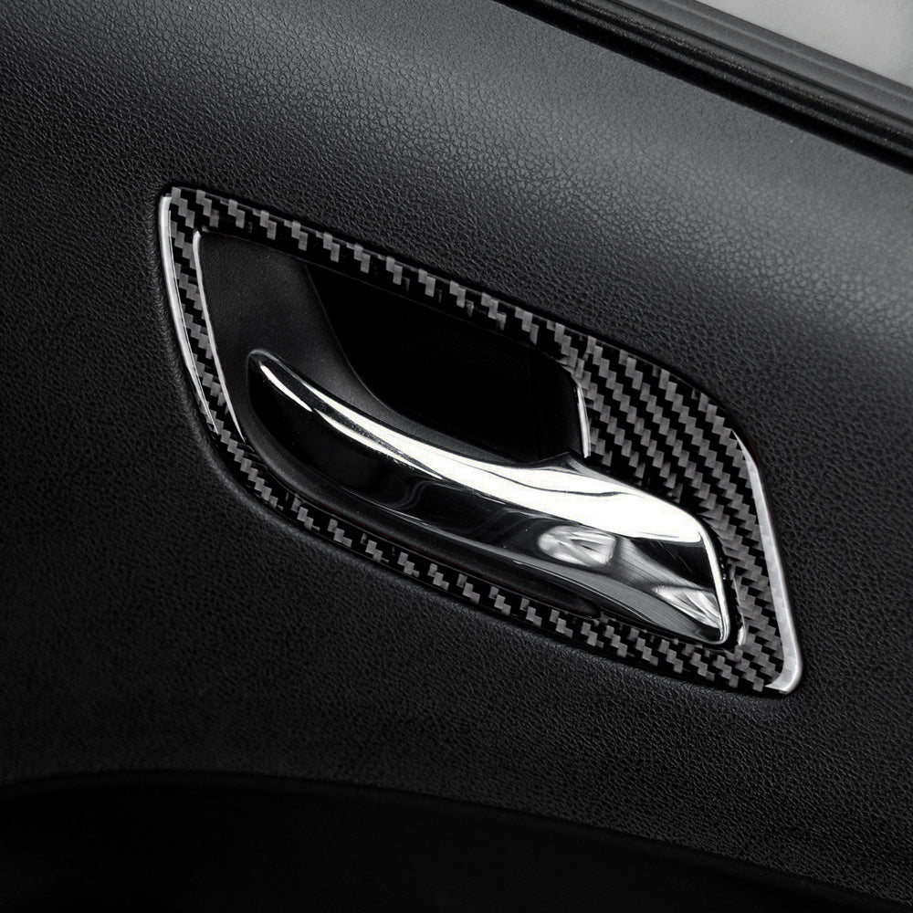 DynaCarbon™️ Carbon Fiber Door Handle Trim for Dodge Charger 2015-2023