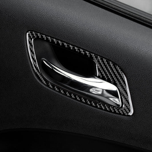 DynaCarbon™️ Carbon Fiber Door Handle Trim for Dodge Charger 2015-2023