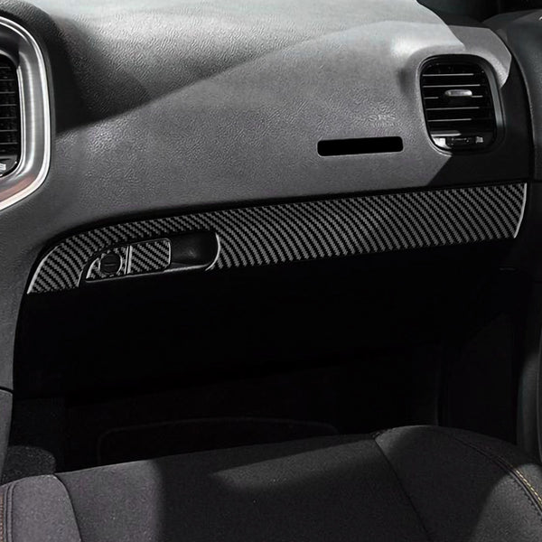 DynaCarbon™️ Carbon Fiber Co-pilot Storage Box Frame Trim for Dodge Charger 2015-2022