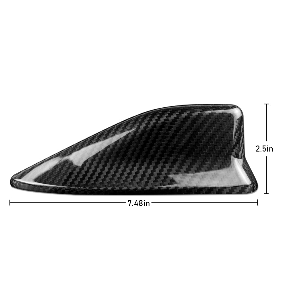 DynaCarbon™️ Hard Carbon Car Shark Fin Antenna Cover Sticker Trim for Subaru BRZ / Toyota 86 2016-2020