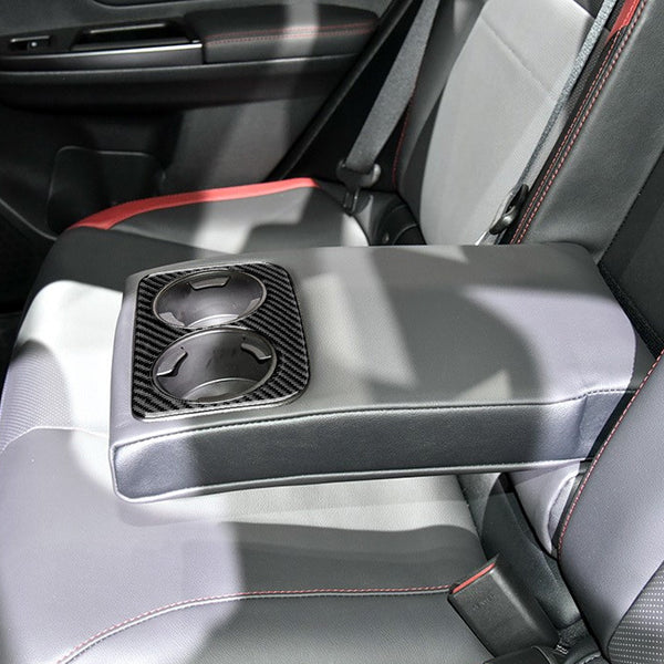 DynaCarbon™ Carbon Fiber Cup Holder Cover Trim For Subaru WRX 2015-2021