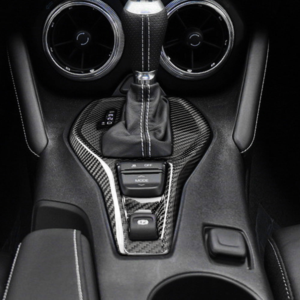 DynaCarbon™️ Hard Genuine Carbon Fiber Gearshift Panel For Chevrolet Camaro 2016-2021
