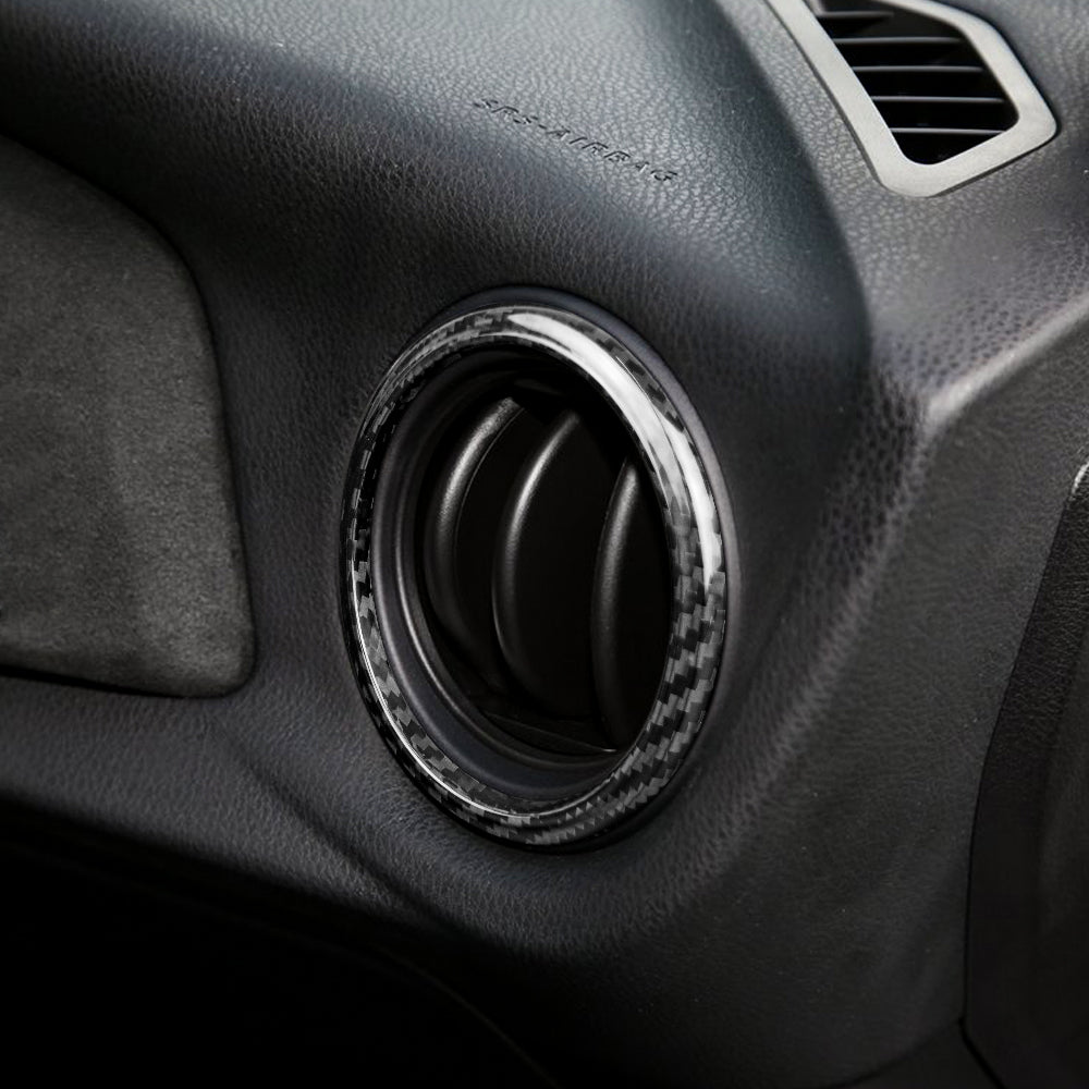DynaCarbon™️ Hard carbon Air Conditioning Outlet Vent Circle Trims for Subaru BRZ / Toyota 86 2013-2020