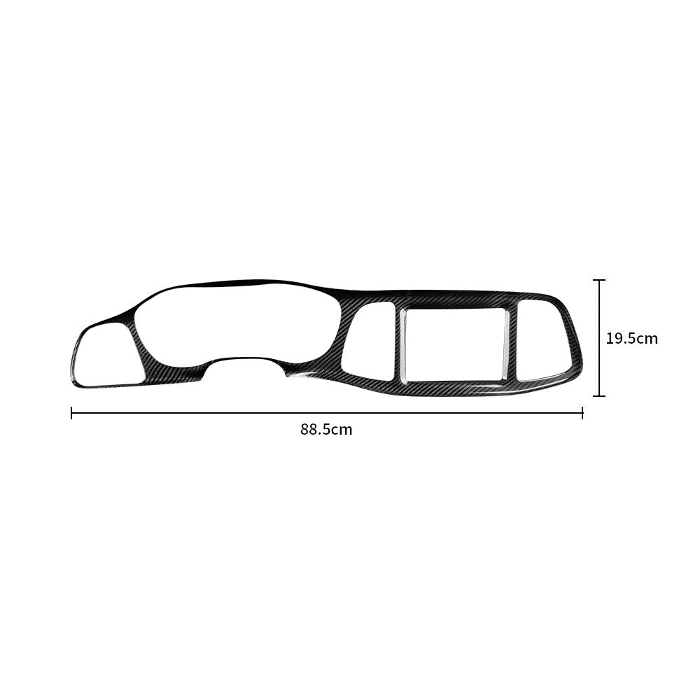 DynaCarbon™ Hard Carbon Fiber Full Coverage Dashboard Kit for Dodge Challenger 2015-2023