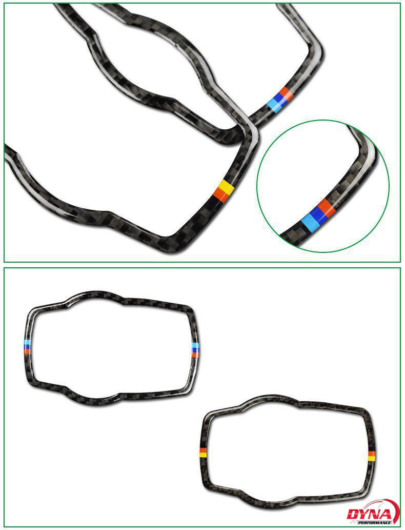 DynaCarbon™️ Carbon Fiber Multimedia Frame Trim Overlay for BMW F10 F20 F22 F30 F32 F34 F07 F25 F26 F15 F16