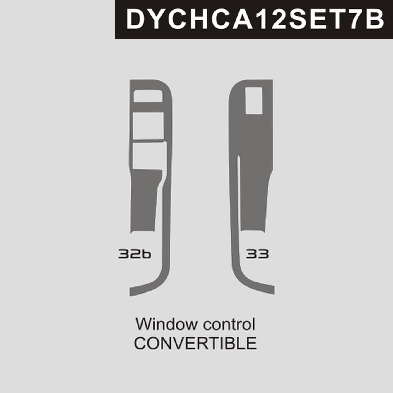DynaCarbon™️ Carbon Door Switches Control Trim for Chevrolet Camaro 2012-2015
