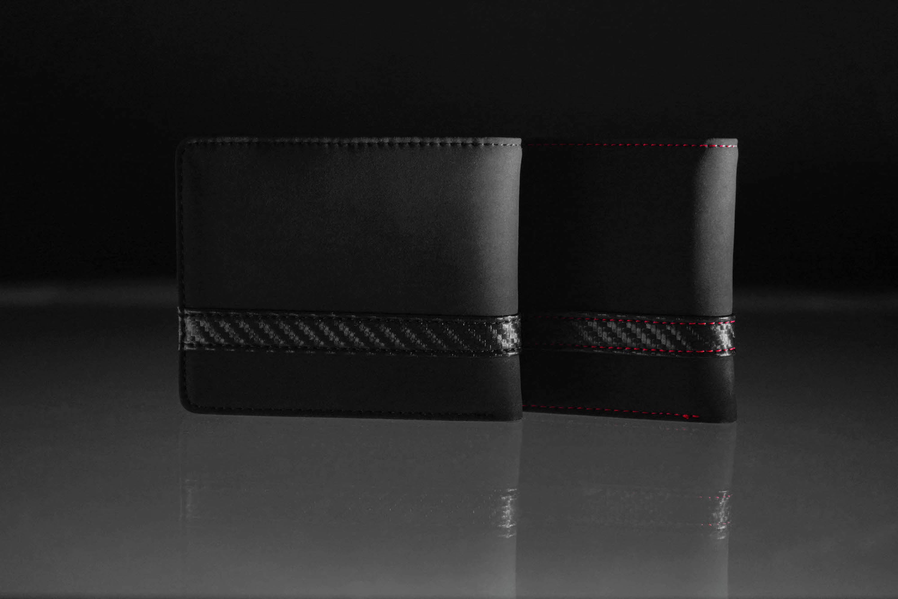 DynaCarbon™ Corsa Series Alcantara Carbon Fiber Striped Wallet