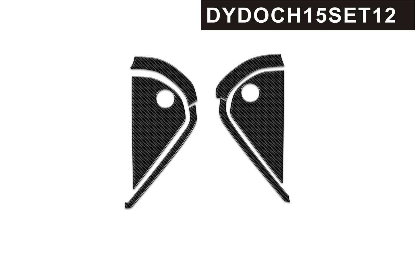 DynaCarbon™️ 6PCS Carbon Fiber Side Panel Overlay for Dodge Challenger 2015-2023