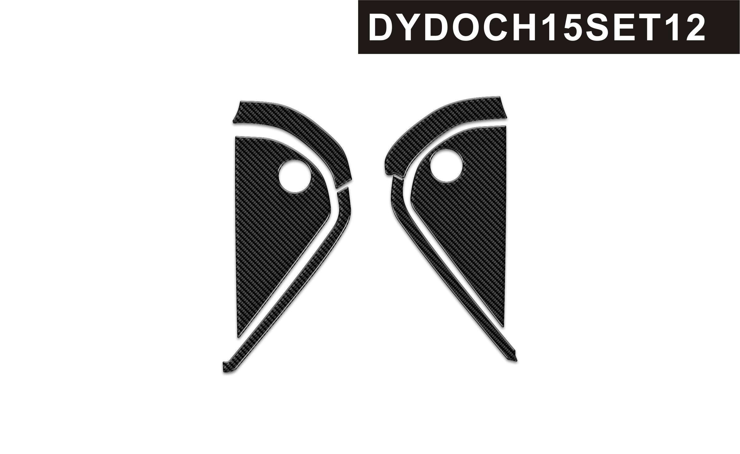 DynaCarbon™️ 6PCS Carbon Fiber Side Panel Overlay for Dodge Challenger 2015-2023