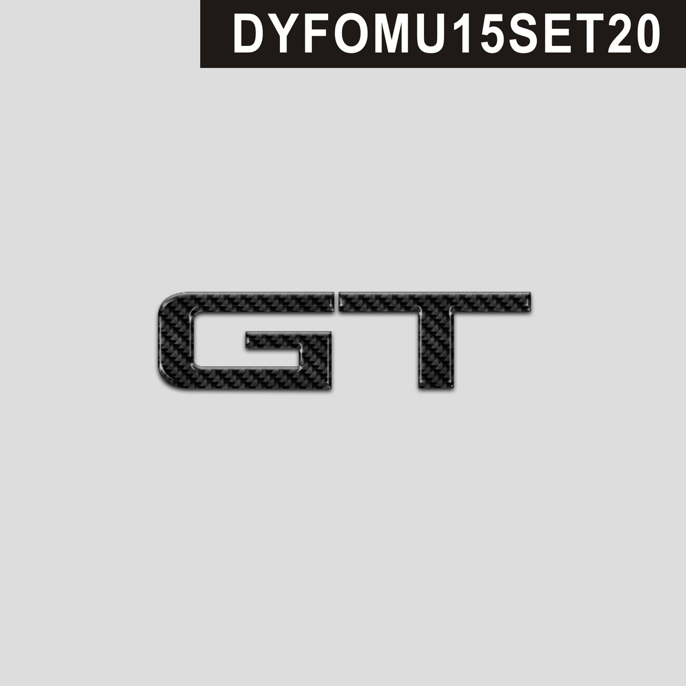 DynaCarbon™️ GT logo for Ford Mustang GT 2015-2023