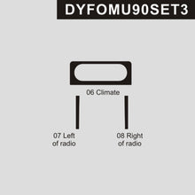 DynaCarbon™ Climate Control and Radio Trim for Ford Mustang 1990-1993