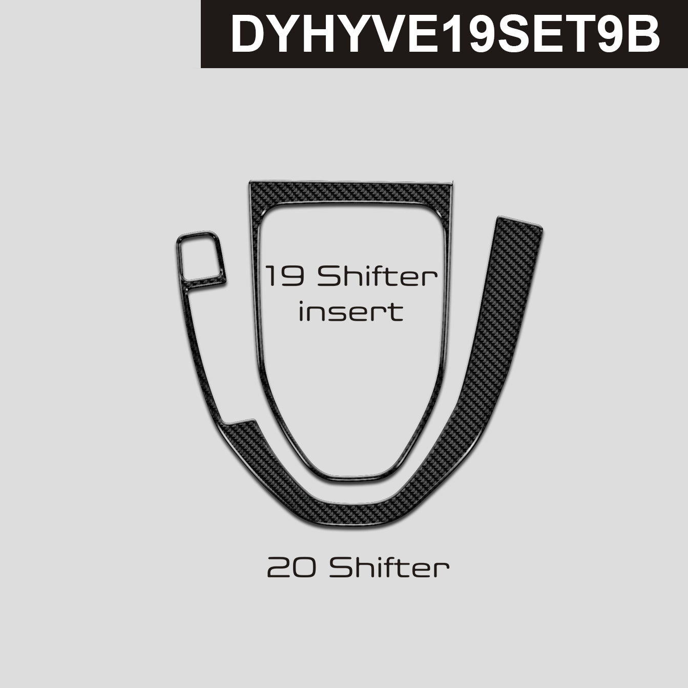 DynaCarbon™️ Carbon Shifter Trims for Hyundai Veloster 2019-2022