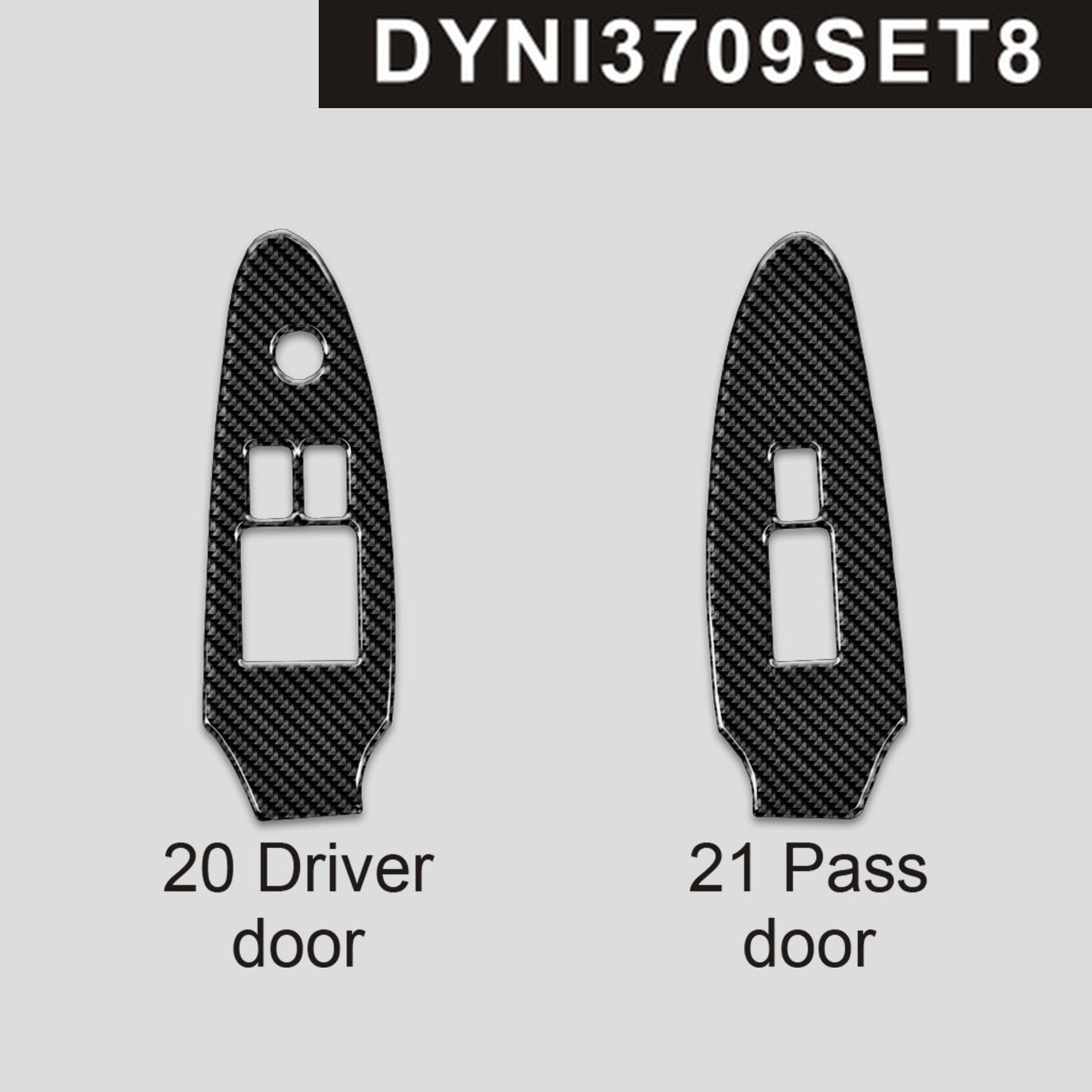 DynaCarbon™ Door Window Panels Trim for Nissan 370Z 2009-2020