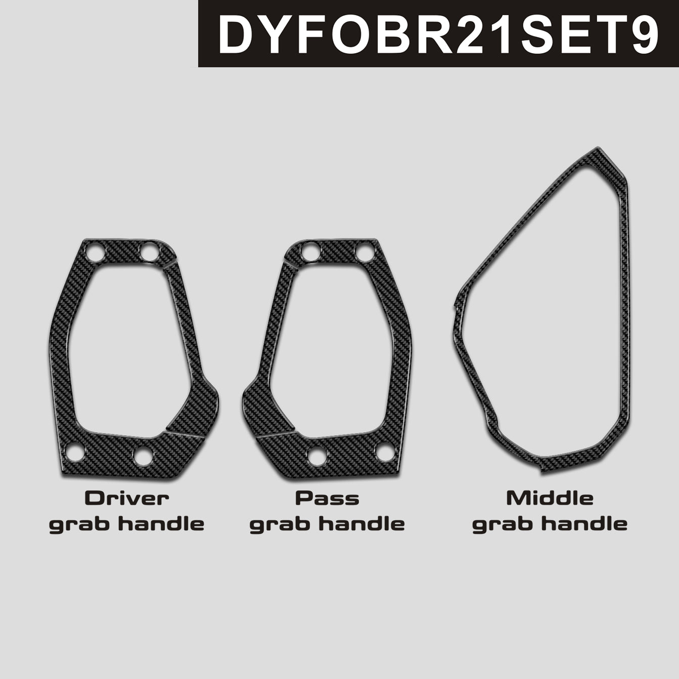 DynaCarbon™️ Carbon Grab Handles for Ford Bronco 2021-2023