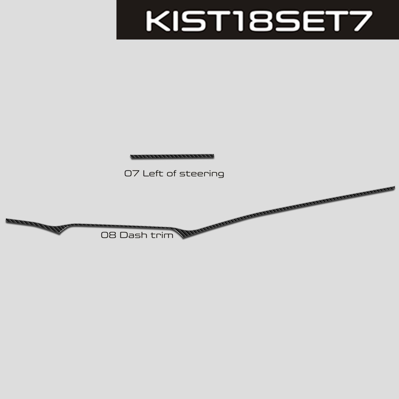 DynaCarbon™️ Carbon Dash Dash Stripe For Kia Stinger 2018-2022