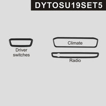 DynaCarbon™️ Carbon Fiber Switches, Climate and Radio Control Trim Toyota Supra 2019-2022
