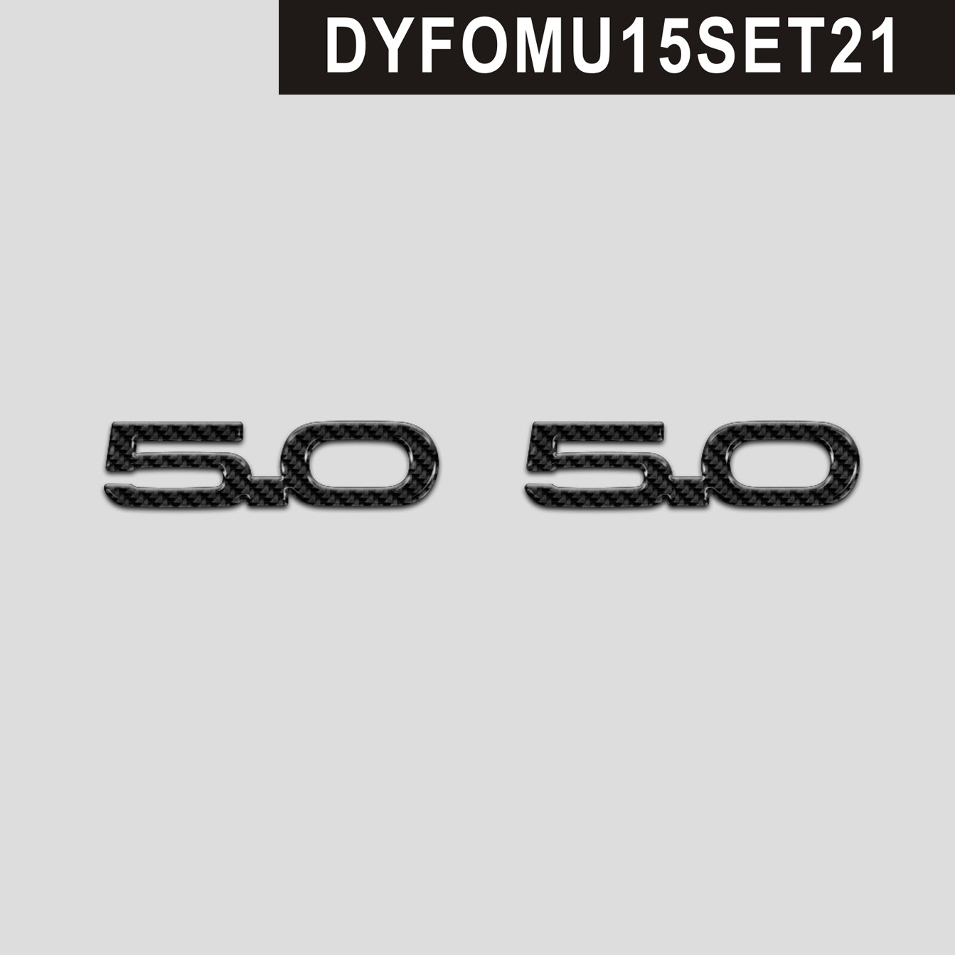 DynaCarbon™️ 2 PCS 5.0 Logo for Ford Mustang GT 2015-2023