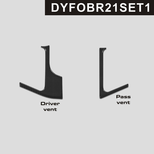 DynaCarbon™️ Carbon Fiber Driver and Passenger Vents for Ford Bronco 2021-2023