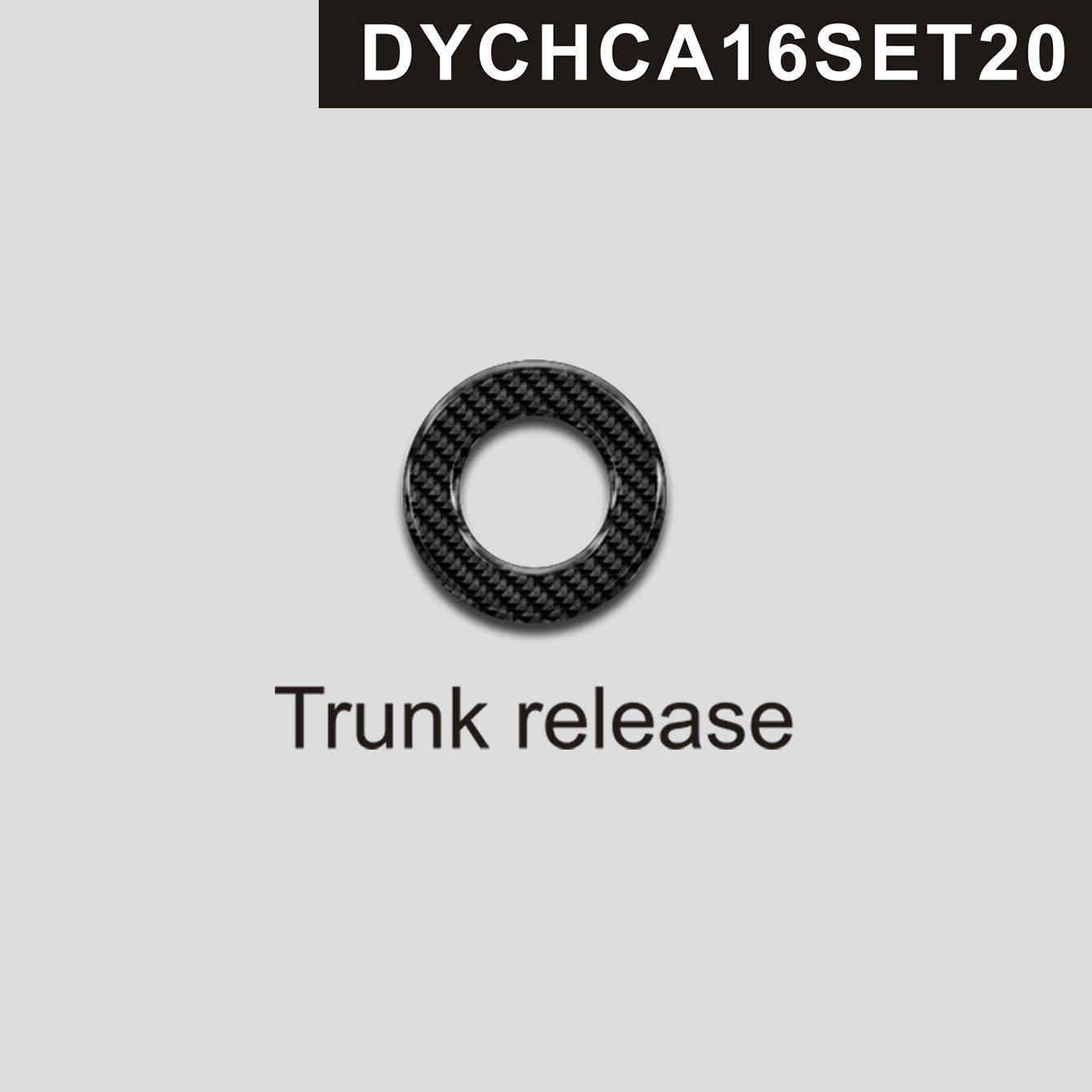 DynaCarbon™️ Carbon Fiber Trunk Release for Chevrolet Camaro 2016-2023